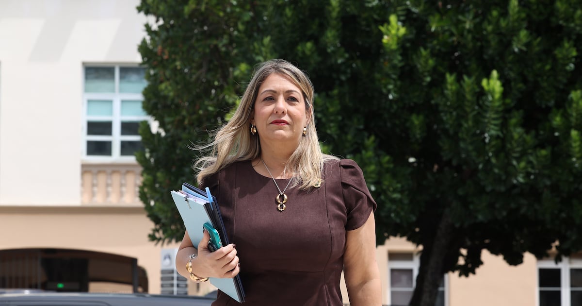 La secretaria de la Familia, Suzanne Roig ante la comisión del senado sobre el contrato de 38.5 millones.